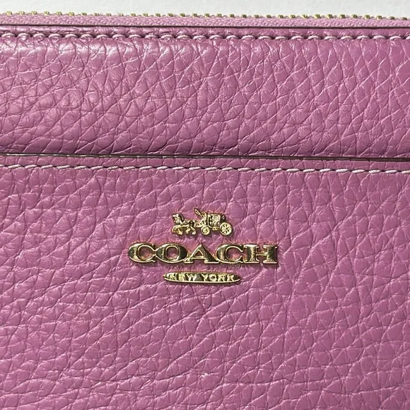 *HTF COLOR* COACH Accordion Zip Wallet With Wristlet Strap - Picture 3 of 16